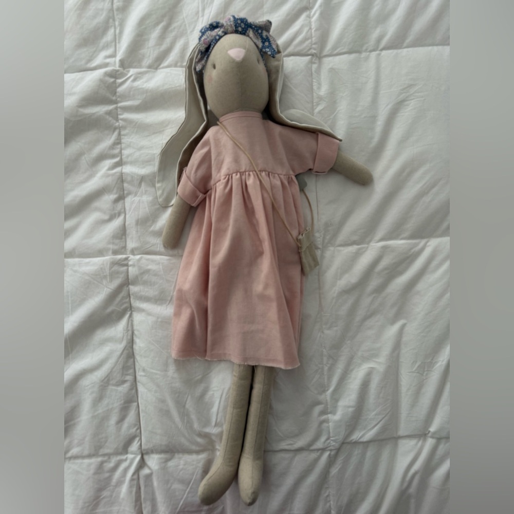 Adorable Pink Bunny Plush Toy